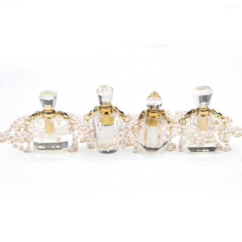 Pendant Necklaces Glamour Essential Oil Diffuser Perfume Bottle Polygon White Crystal Oval Gemstone Onyx Necklace Jewelry
Pendant Necklaces Glamour Essential Oil Diffuser Perfume Bottle Polygon White Crystal Oval Gemstone Onyx Necklace Jewelry