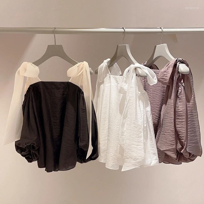 Women's Blouses Japanese Bow Lace-up Off Shoulder Tops Lantern Sleeve Loose Solid Chiffon Shirts Blouse Sweet Chic Blusas Muer Moda 2023, Black
Women's Blouses Japanese Bow Lace-up Off Shoulder Tops Lantern Sleeve Loose Solid Chiffon Shirts Blouse Sweet Chic Blusas Muer Moda 2023, Black