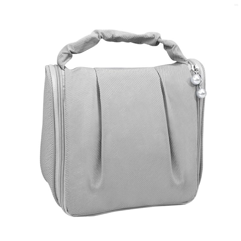 Cosmetic Bags Cute Large Capacity With Hanging Hook Makeup Bag Practical Waterproof Storage Organizer Women Girls Fashion Zippered Home, Grey
Cosmetic Bags Cute Large Capacity With Hanging Hook Makeup Bag Practical Waterproof Storage Organizer Women Girls Fashion Zippered Home, Grey