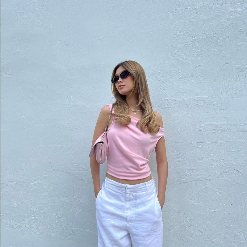 Women's Tanks Women Asymmetrical Hem Tank Top Sleeveless Boat Neck Off Shoulder Cami Tops Slim Fit Summer Exposed Navel Crop Y2K Vest 90s, Pink
Women's Tanks Women Asymmetrical Hem Tank Top Sleeveless Boat Neck Off Shoulder Cami Tops Slim Fit Summer Exposed Navel Crop Y2K Vest 90s, Pink