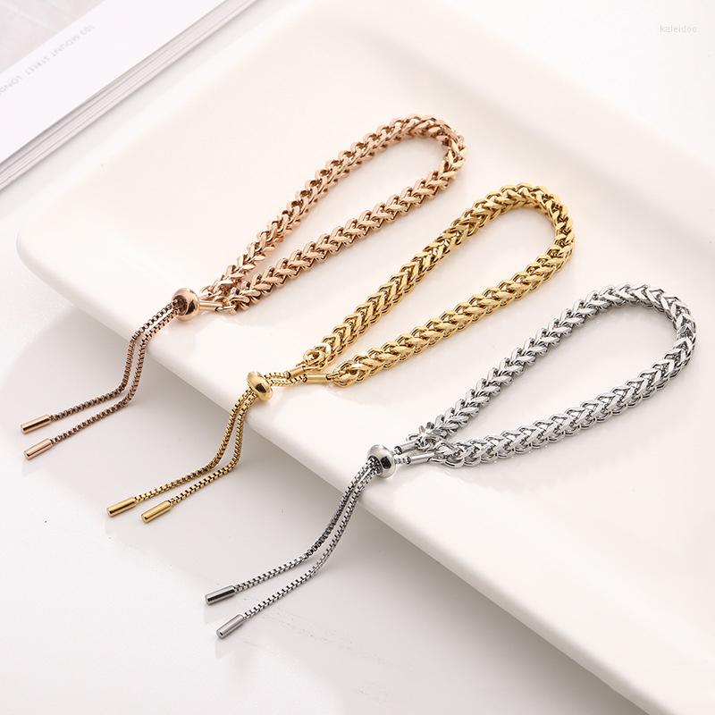 Charm Bracelets Vintage Woven Bracelet For Women Girls Adjustable Gold Rose Silver Color Stainless Steel Accessory Charms Jewelry(GB025)
Charm Bracelets Vintage Woven Bracelet For Women Girls Adjustable Gold Rose Silver Color Stainless Steel Accessory Charms Jewelry(GB025)