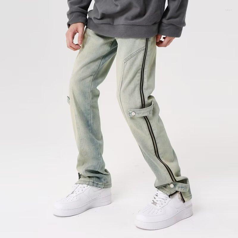 Men' Jeans 2023 Y2K Streetwear Baggy Cargo Pants Men Clothing Side Zipper Straight Washed Blue Vintage Denim Trousers Pantalon Homme, Vintage blue
Men' Jeans 2023 Y2K Streetwear Baggy Cargo Pants Men Clothing Side Zipper Straight Washed Blue Vintage Denim Trousers Pantalon Homme, Vintage blue