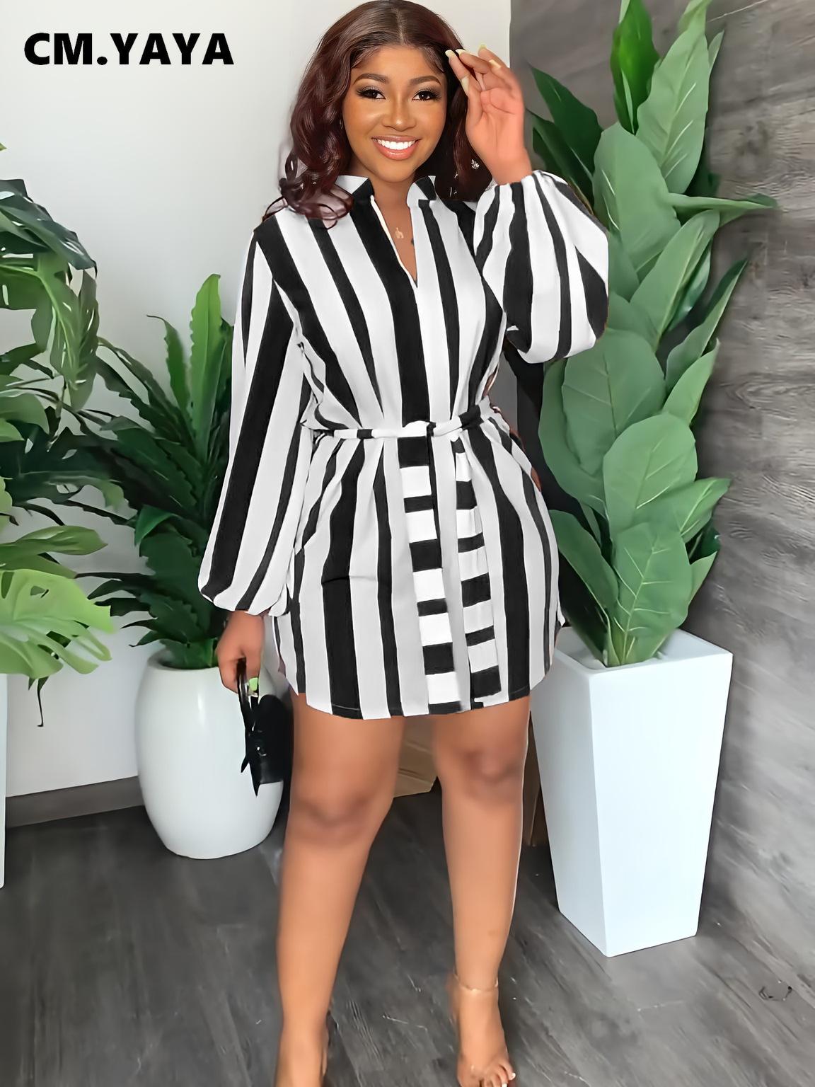 Dresses Cm.yaya Streetwear Striped Women Lantern Long Sleeve Slim Shirt Blouse Style Dress Elegant Ins Fashion Basic Dresses Vestidos, Red
Dresses Cm.yaya Streetwear Striped Women Lantern Long Sleeve Slim Shirt Blouse Style Dress Elegant Ins Fashion Basic Dresses Vestidos, Red