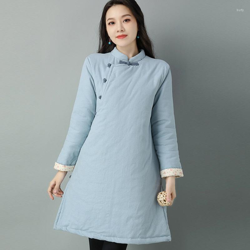 Ethnic Clothing Traditional Chinese For Women Cheongsam Top Winter Parkas Tang Suit Warm Fashion Thick Hanfu Coats Female 31375
Ethnic Clothing Traditional Chinese For Women Cheongsam Top Winter Parkas Tang Suit Warm Fashion Thick Hanfu Coats Female 31375