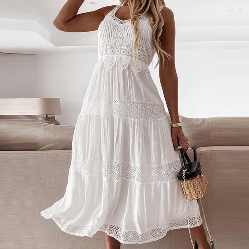 Women's Blouses Elegant Casual Embroidery Lace Pleated Party Dress Summer V-neck White Sleeveless Dresses Female A-line Holiday Beach Long, 01
Women's Blouses Elegant Casual Embroidery Lace Pleated Party Dress Summer V-neck White Sleeveless Dresses Female A-line Holiday Beach Long, 01