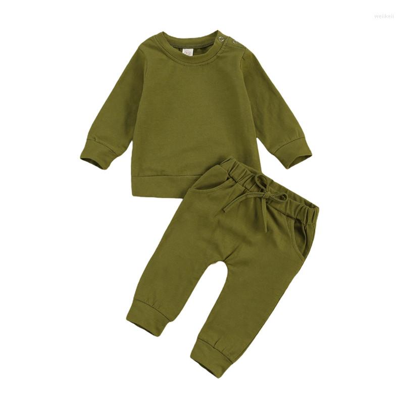 Clothing Sets 0-24M Born Kid Baby Boy Girl Clothes Set Long Sleeve Round Neck Top Side Pockets Pant Suit Cotton Home Wear Sleepwear
Clothing Sets 0-24M Born Kid Baby Boy Girl Clothes Set Long Sleeve Round Neck Top Side Pockets Pant Suit Cotton Home Wear Sleepwear