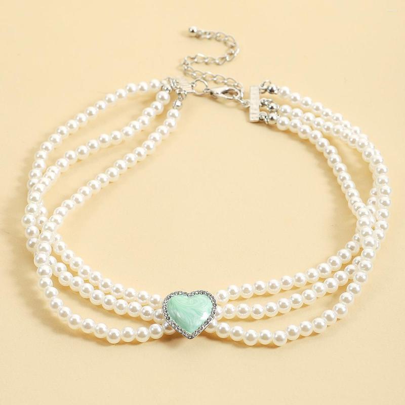 Choker Vedawas Coquette Style Multilayered Imitation Pearl With Love Heart Necklace For Women Neck Jewelry Decor
Choker Vedawas Coquette Style Multilayered Imitation Pearl With Love Heart Necklace For Women Neck Jewelry Decor