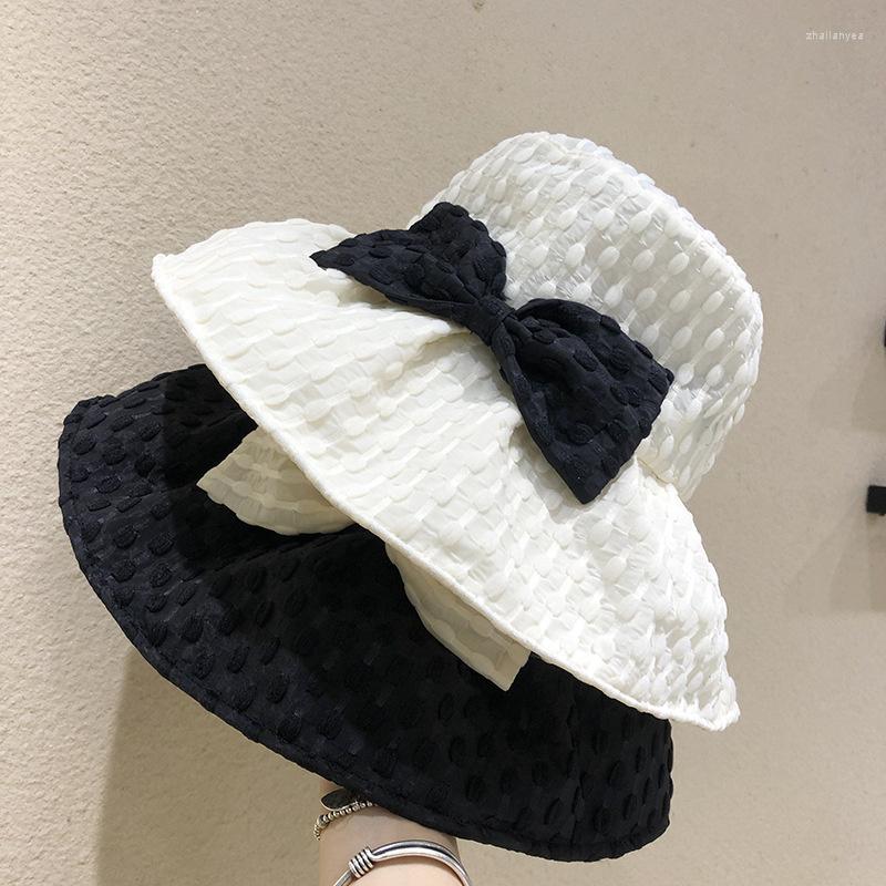 Berets Women's Bow Bucket Hat 2023 Summer Fashion Kpop Bob Cotton Black Beach Sun Hats Foldable Wide Brim Anti-UV Fishing Cap, White
Berets Women's Bow Bucket Hat 2023 Summer Fashion Kpop Bob Cotton Black Beach Sun Hats Foldable Wide Brim Anti-UV Fishing Cap, White