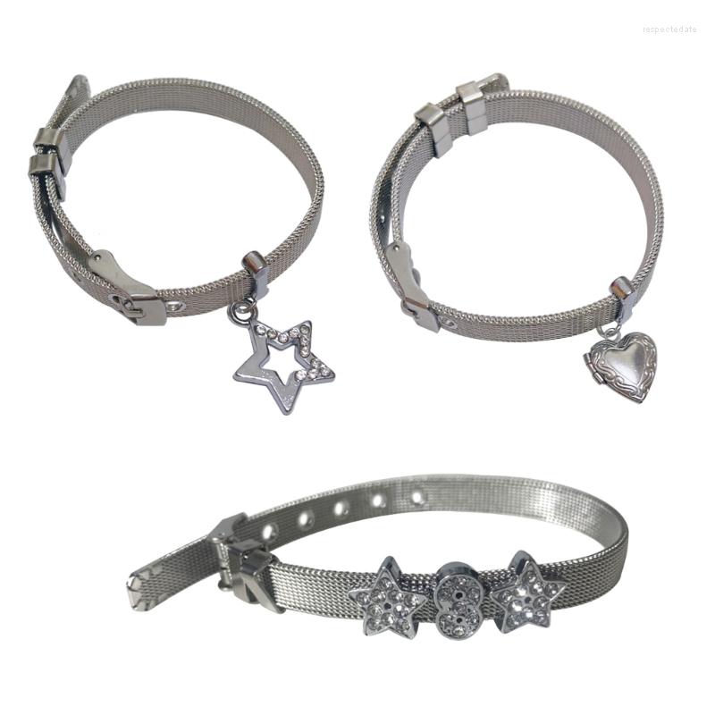 Link Bracelets Korean Fashion Punk Sweet Girls Cool Pentagram Bangles Bracelet Star Charm For Women Party Club Jewelry
Link Bracelets Korean Fashion Punk Sweet Girls Cool Pentagram Bangles Bracelet Star Charm For Women Party Club Jewelry