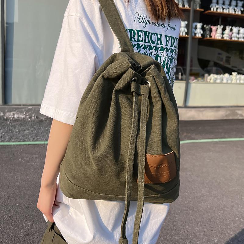 School Bags 1 Pc Canvas Bag Double Shoulder Drawstring Backpack Pocket Portable Casual Unisex Travel, Black
School Bags 1 Pc Canvas Bag Double Shoulder Drawstring Backpack Pocket Portable Casual Unisex Travel, Black