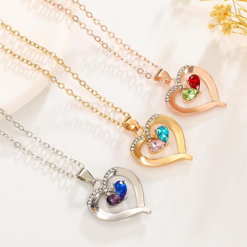 Pendant Necklaces Delicate Heart Zircon Necklace For Women Fashion Chain Choker Jewelry Accessories Mothers Day Gift Mom 2023
Pendant Necklaces Delicate Heart Zircon Necklace For Women Fashion Chain Choker Jewelry Accessories Mothers Day Gift Mom 2023