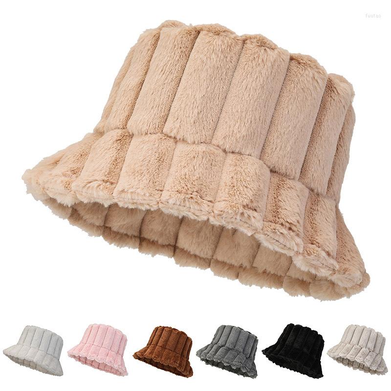 Berets Fashion Women Bucket Hat Soft Fluffy Plush Winter Warm Fisherman Lady Solid Color Windproof Panama Basin Cap
Berets Fashion Women Bucket Hat Soft Fluffy Plush Winter Warm Fisherman Lady Solid Color Windproof Panama Basin Cap