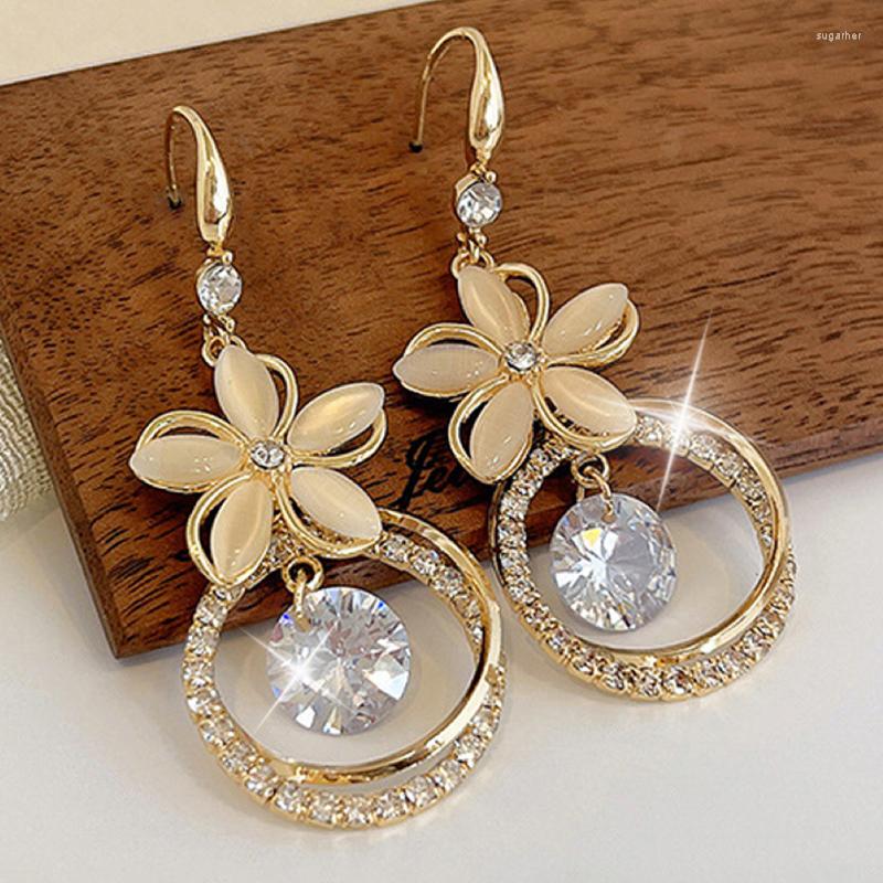 Dangle Earrings Crystal Zircon Flower Pendant For Women Boho Decor Opal Heart Birthday Gift Aesthetic Jewelry
Dangle Earrings Crystal Zircon Flower Pendant For Women Boho Decor Opal Heart Birthday Gift Aesthetic Jewelry