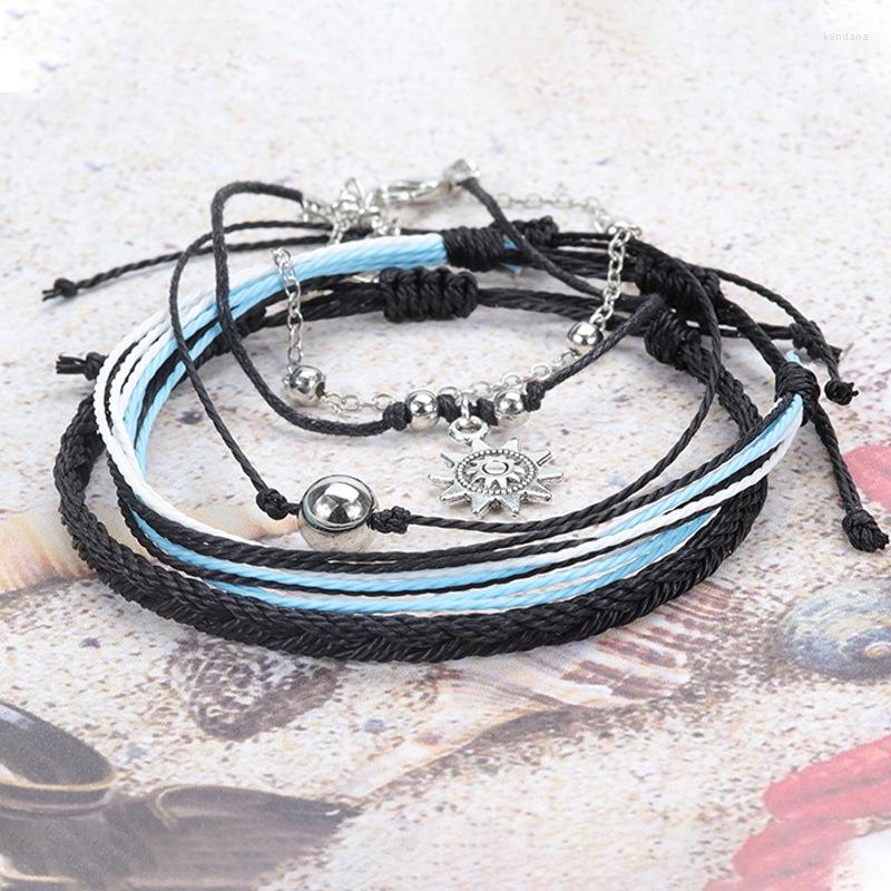 Charm Bracelets 1Set Fashion Sun Moon Star Boho Vintage Seashell Handmade Adjustable Bracelet Beach Jewelry For Women 
Charm Bracelets 1Set Fashion Sun Moon Star Boho Vintage Seashell Handmade Adjustable Bracelet Beach Jewelry For Women