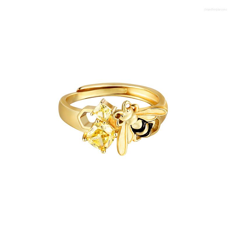 Cluster Rings Retro Real. 925 Sterling Silver Fine Jewelry Cirtrine Topaz Bee Ring Women's C-K127K
Cluster Rings Retro Real. 925 Sterling Silver Fine Jewelry Cirtrine Topaz Bee Ring Women's C-K127K