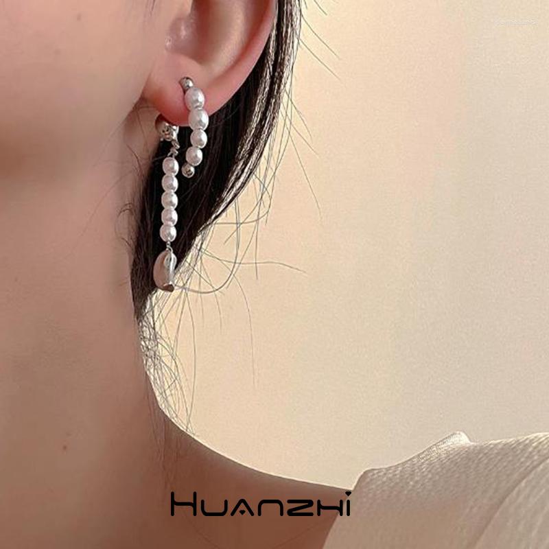 Dangle Earrings French Retro Personality White Color Imitation Pearl Chain Water Drop Long For Women Girl HUANZHI2023
Dangle Earrings French Retro Personality White Color Imitation Pearl Chain Water Drop Long For Women Girl HUANZHI2023