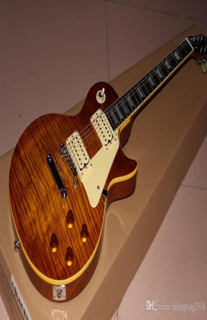 New Custom Shop arrives 1959 r9 standard custom electric guitar Tiger Flame Guitar Top Shows Real Po2857251
New Custom Shop arrives 1959 r9 standard custom electric guitar Tiger Flame Guitar Top Shows Real Po2857251