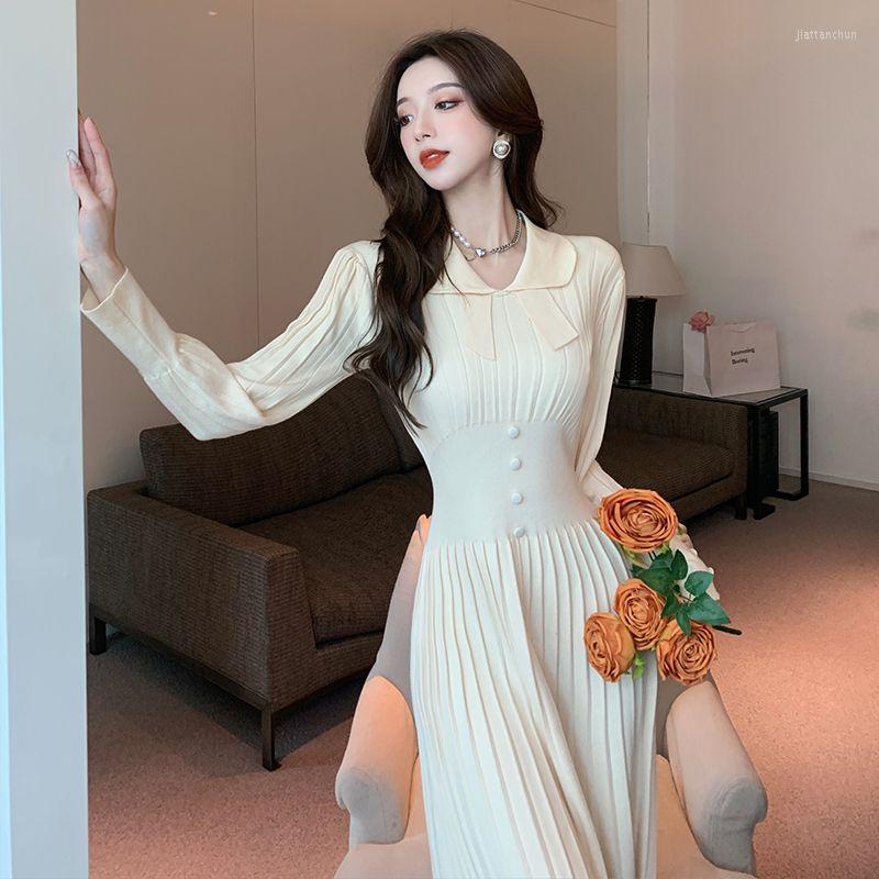 Casual Dresses Women Bodycon Knitted Dress Female Long Sleeve Elegant Turn Down Collar Mid Slim Autumn Ladies A-line Midi G451, Apricot
Casual Dresses Women Bodycon Knitted Dress Female Long Sleeve Elegant Turn Down Collar Mid Slim Autumn Ladies A-line Midi G451, Apricot