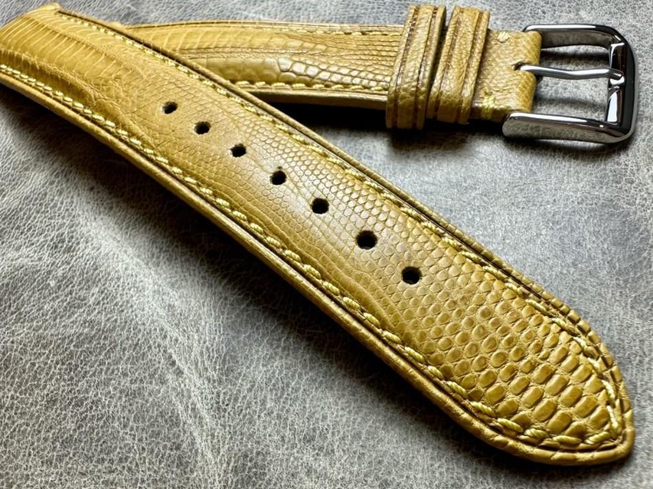 Watch Bands Lemon Yellow High Quality 20mm Gradient Texture Lizard Leather Strap Hand-made Genuine Watchband
Watch Bands Lemon Yellow High Quality 20mm Gradient Texture Lizard Leather Strap Hand-made Genuine Watchband