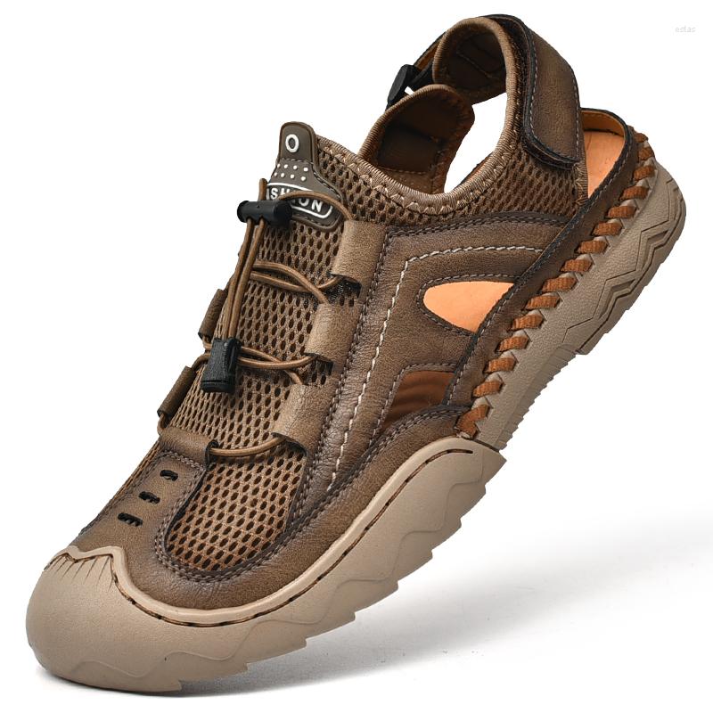 Sandals Mens Summer Breathable Mesh Men Outdoor Casual Lightweight Beach Fashion Shoes Large Size 38-46, Brown 12
Sandals Mens Summer Breathable Mesh Men Outdoor Casual Lightweight Beach Fashion Shoes Large Size 38-46, Brown 12