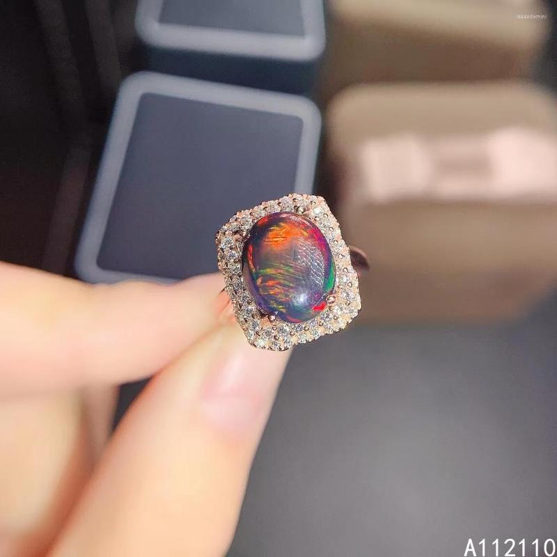 Cluster Rings Fine Jewelry 925 Sterling Silver Inlaid With Natural Gemstone Women's Luxury Vintage Oval Simple Black Opal Ring Support
Cluster Rings Fine Jewelry 925 Sterling Silver Inlaid With Natural Gemstone Women's Luxury Vintage Oval Simple Black Opal Ring Support