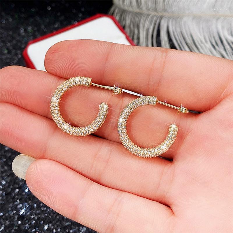 Hoop Earrings Full Cubic Zirconia For Women Bling Gold Color Circle Engagement Wedding Trendy Jewelry
Hoop Earrings Full Cubic Zirconia For Women Bling Gold Color Circle Engagement Wedding Trendy Jewelry