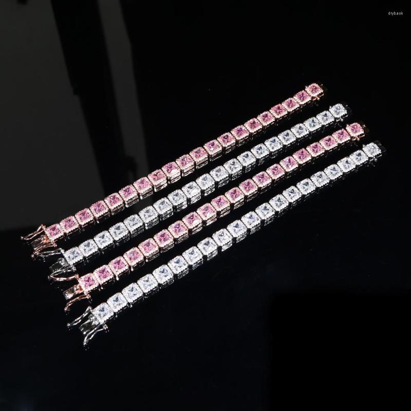 Link Bracelets Rainbow Cz Paved White Pink Cluster Bracelet 16cm 18cm Fashion Women Jewelry Hip Hop Iced Out Bling Square Tennis
Link Bracelets Rainbow Cz Paved White Pink Cluster Bracelet 16cm 18cm Fashion Women Jewelry Hip Hop Iced Out Bling Square Tennis