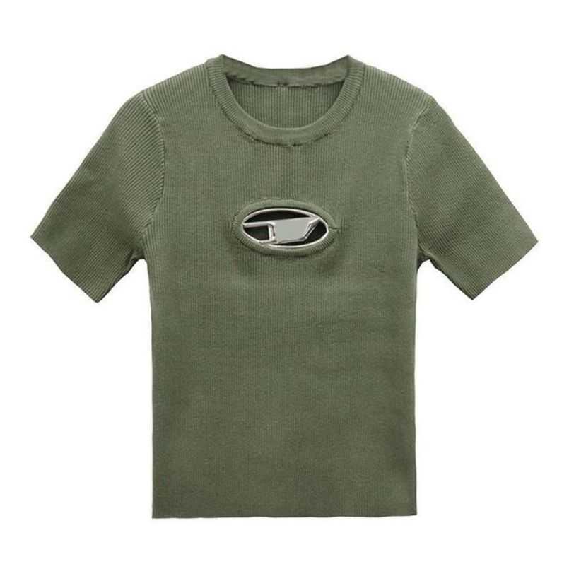 Women' Tshirts Designer Knit Diesel Top Tight T-shirt Hollow Out Tee Tanks Women Shirts Letter Print Short Sleeve Sexy Yoga Tees Woman Summer Vests 3a4mg, Beige
Women' Tshirts Designer Knit Diesel Top Tight T-shirt Hollow Out Tee Tanks Women Shirts Letter Print Short Sleeve Sexy Yoga Tees Woman Summer Vests 3a4mg, Beige