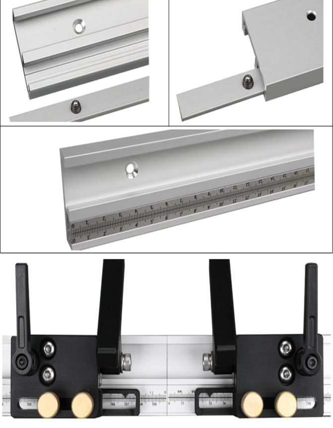 With Scale Aluminum Alloy Workbench Router Portable Tool Professional Woodworking Miter Track Modified Table DIY Stop Home6060604
With Scale Aluminum Alloy Workbench Router Portable Tool Professional Woodworking Miter Track Modified Table DIY Stop Home6060604