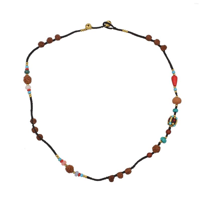 Choker Colorful Turquoise Beaded Gemstone Necklace For Women Bohemian Retro Tibetan Ethnic Charm Rope Necklaces Female Jewelry
Choker Colorful Turquoise Beaded Gemstone Necklace For Women Bohemian Retro Tibetan Ethnic Charm Rope Necklaces Female Jewelry