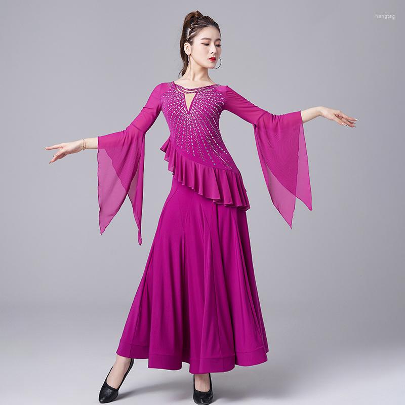 Stage Wear Women Ballroom Dance Dress Practice Tango Performance Costume Prom Waltz Rhinestone Competition Clothes VDB6765, Black
Stage Wear Women Ballroom Dance Dress Practice Tango Performance Costume Prom Waltz Rhinestone Competition Clothes VDB6765, Black