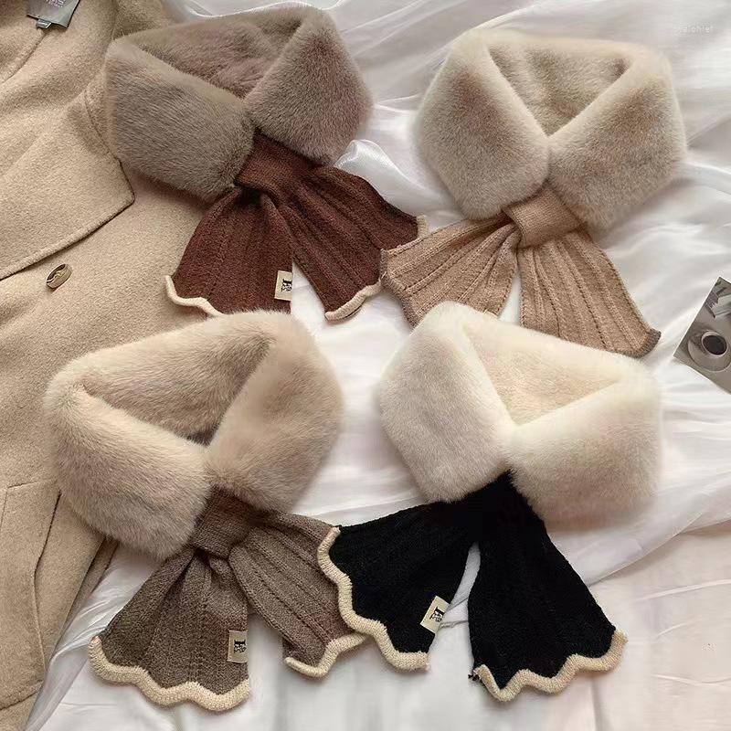 Scarves Faux Fur Scarf Women Wool Bow Cross Plush Snood Collar Cute Girl Scarfs Ladies Warm Neckerchief
Scarves Faux Fur Scarf Women Wool Bow Cross Plush Snood Collar Cute Girl Scarfs Ladies Warm Neckerchief
