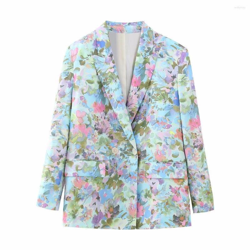 Women's Suits Spring Summer Retro Style Lapel Long-sleeved Blazer Floral Double-breasted Suit Jacket Women Simple Casual Blazers, Pic
Women's Suits Spring Summer Retro Style Lapel Long-sleeved Blazer Floral Double-breasted Suit Jacket Women Simple Casual Blazers, Pic