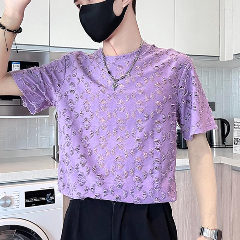 Men's T Shirts 2023 Summer Sexy Hollow Out T-shirt Men Short Sleeve Perforated Casual Round Neck Streetwear Tee Tops Clothing, Black
Men's T Shirts 2023 Summer Sexy Hollow Out T-shirt Men Short Sleeve Perforated Casual Round Neck Streetwear Tee Tops Clothing, Black