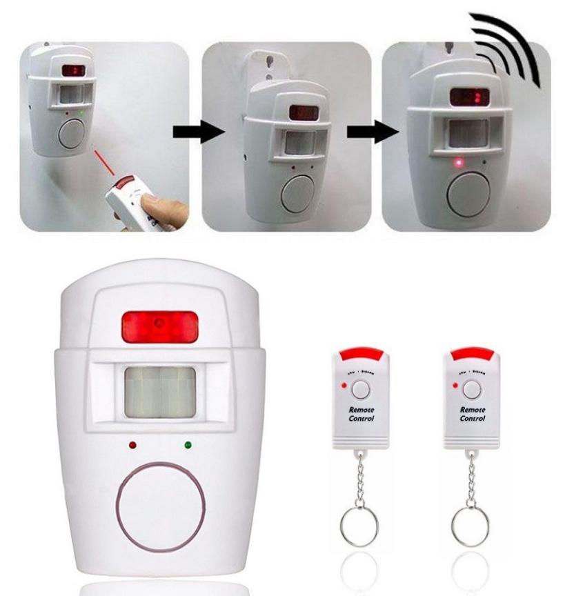 Home Security PIR MP Alert Infrared Sensor Antitheft Motion Detector Alarm Monitor Wireless Alarm remote controller3868698
Home Security PIR MP Alert Infrared Sensor Antitheft Motion Detector Alarm Monitor Wireless Alarm remote controller3868698