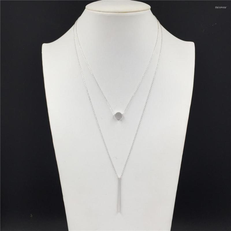 Pendant Necklaces Casual Worn Gold Color Plating Round Bar Layered Necklace For Women Girl Elegant Sweater Decoration Jewelry Accessory
Pendant Necklaces Casual Worn Gold Color Plating Round Bar Layered Necklace For Women Girl Elegant Sweater Decoration Jewelry Accessory
