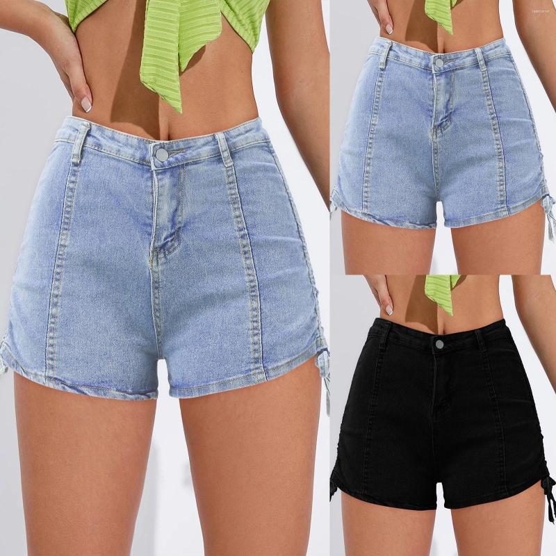 Women's Shorts Women's Summer Denim High Waisted Drawstring Jeans With Short Sleeve Blouses For Women Sleeved Cardigan, Black
Women's Shorts Women's Summer Denim High Waisted Drawstring Jeans With Short Sleeve Blouses For Women Sleeved Cardigan, Black