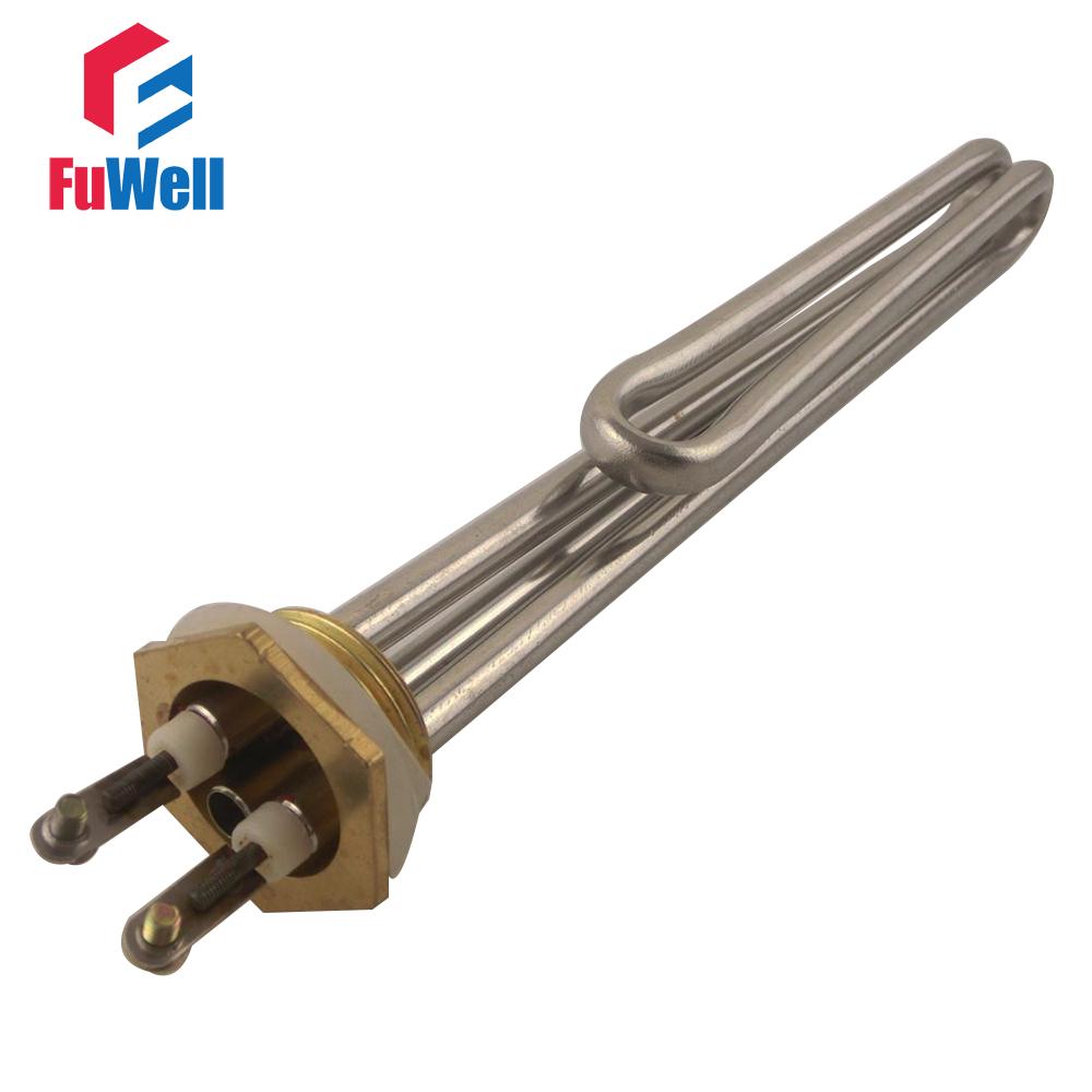 Parts 1 Inch Stainless Steel Tube Copper Head Heating Tube 220v/380v Electric Heater Pipe Water Boiler Heating Element with Probe Hole
Parts 1 Inch Stainless Steel Tube Copper Head Heating Tube 220v/380v Electric Heater Pipe Water Boiler Heating Element with Probe Hole