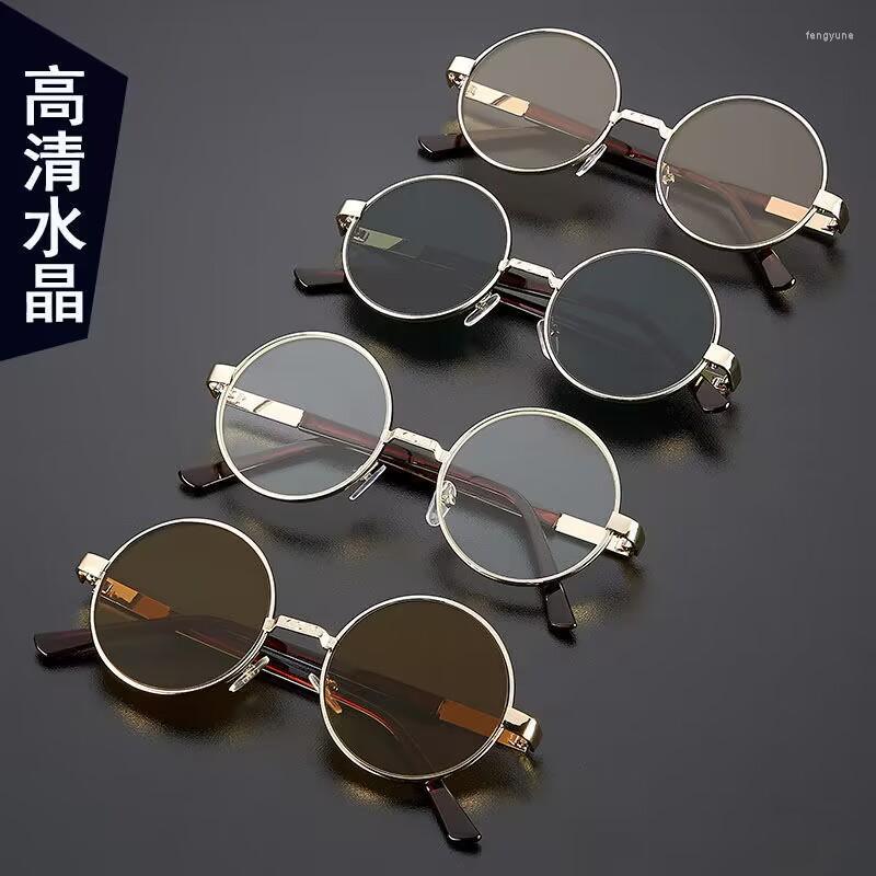 Sunglasses Crystal Flat Glasses No Degree Vintage Wind Round Frame Men's Stone Mirror Eye Protection Goggles For The
Sunglasses Crystal Flat Glasses No Degree Vintage Wind Round Frame Men's Stone Mirror Eye Protection Goggles For The
