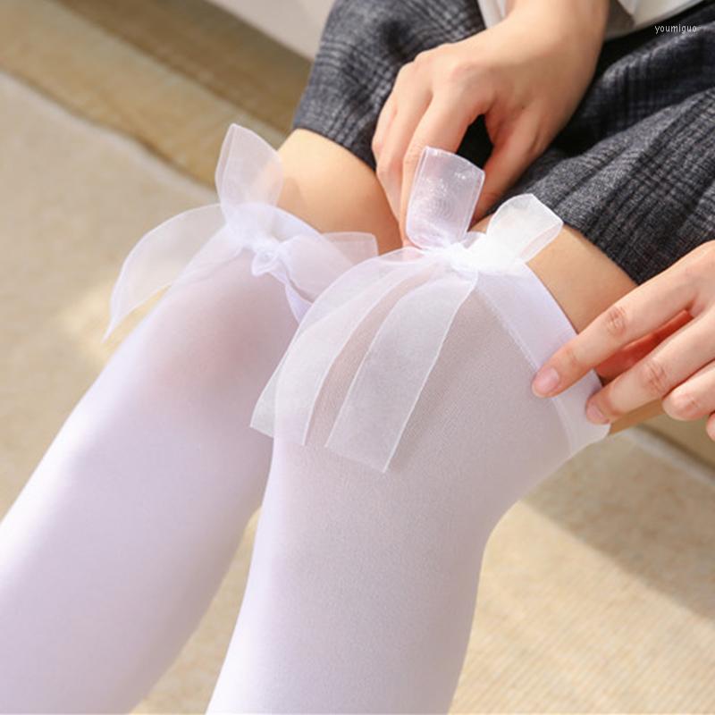 Women Socks Black White Silk Stockings Summer Transparent Long Bow Tie Thin Knee High Female Girls Lolita
Women Socks Black White Silk Stockings Summer Transparent Long Bow Tie Thin Knee High Female Girls Lolita