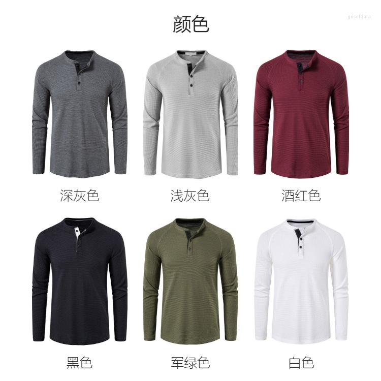 Men's Polos Autumn And Winter Henry European American Men's Long Sleeve T-shirt Bottom Shirt, White
Men's Polos Autumn And Winter Henry European American Men's Long Sleeve T-shirt Bottom Shirt, White