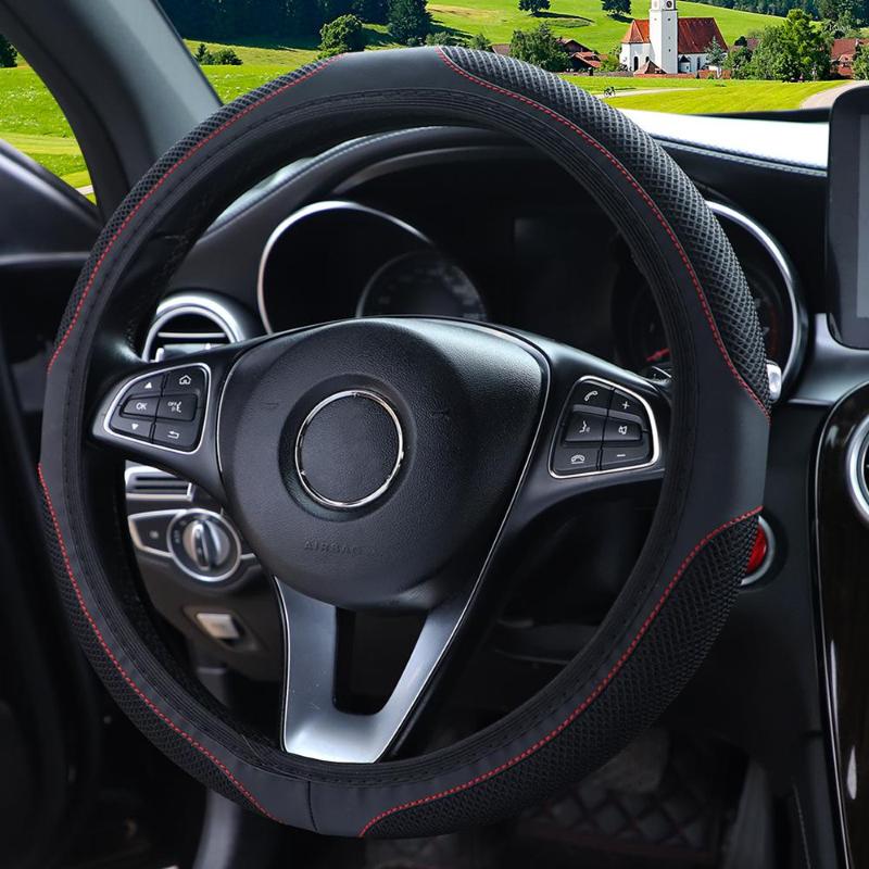 Steering Wheel Covers Car Cover PU Leather Cloth Breathable Mesh No Inner Ring For 37-38CM Wear-resistant And Anti-Slip Accessories
Steering Wheel Covers Car Cover PU Leather Cloth Breathable Mesh No Inner Ring For 37-38CM Wear-resistant And Anti-Slip Accessories