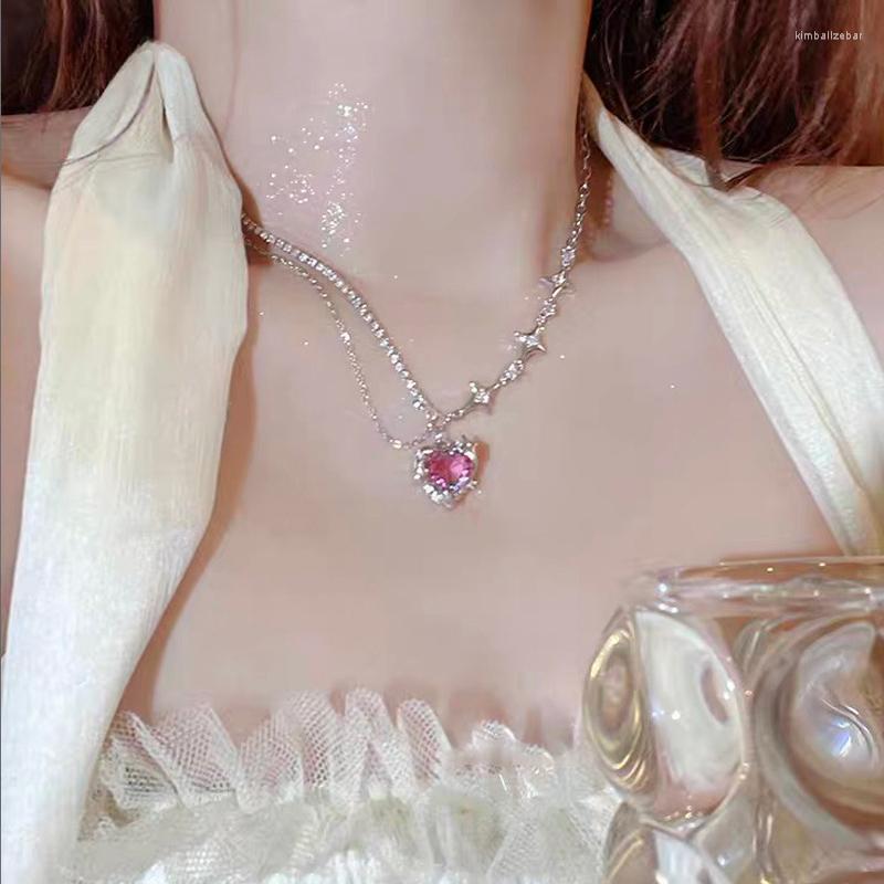 Choker Irregular Pink Purple Zircon Heart Necklace Y2K Star Crystal Collar Necklaces Women Jewelry Wholesale
Choker Irregular Pink Purple Zircon Heart Necklace Y2K Star Crystal Collar Necklaces Women Jewelry Wholesale