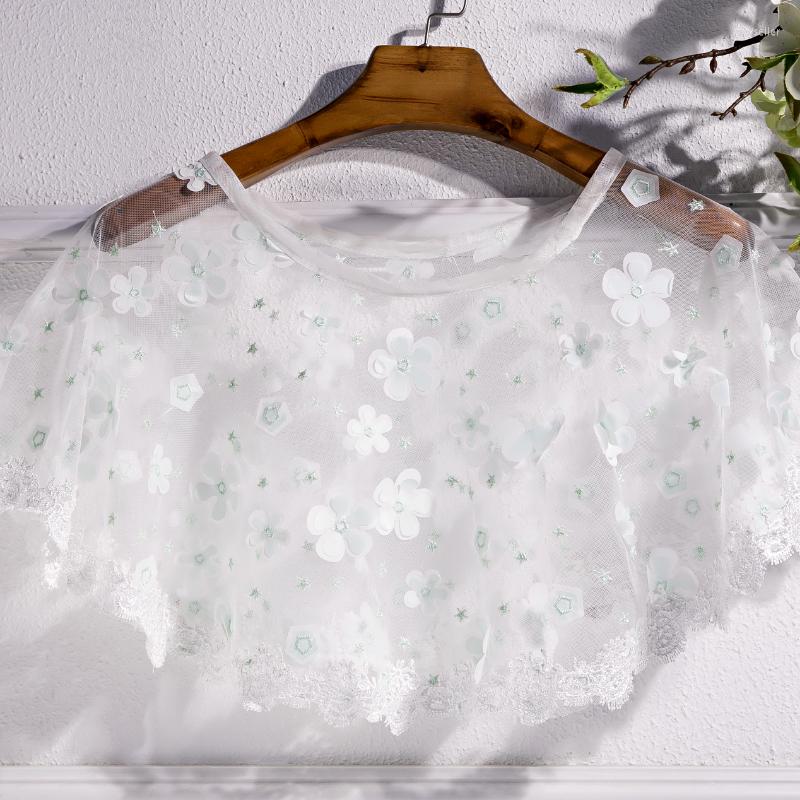 Scarves Women's Spring Summer Flower White Mesh Pashmina Female Sunscreen Lace Shawl Cloak R922
Scarves Women's Spring Summer Flower White Mesh Pashmina Female Sunscreen Lace Shawl Cloak R922