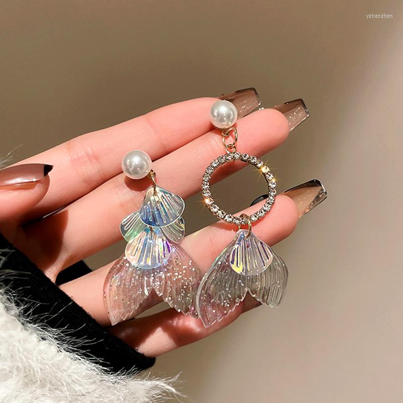 Dangle Earrings Trendy 14K Real Gold Plated Pearl Mermaid Fish Tail Drop For Women Girl Asymmetrical Jewelry S925 Silver Needle Zircon
Dangle Earrings Trendy 14K Real Gold Plated Pearl Mermaid Fish Tail Drop For Women Girl Asymmetrical Jewelry S925 Silver Needle Zircon
