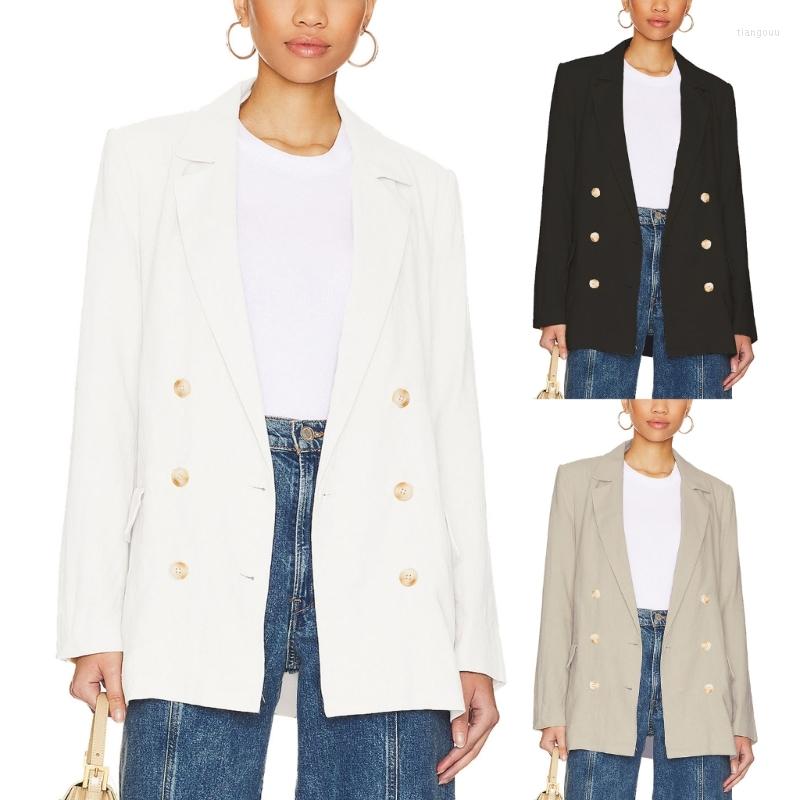 Women' Suits Women Long Sleeve Double Breasted Loose Work Office Jackets With Pockets Drop, Black
Women' Suits Women Long Sleeve Double Breasted Loose Work Office Jackets With Pockets Drop, Black