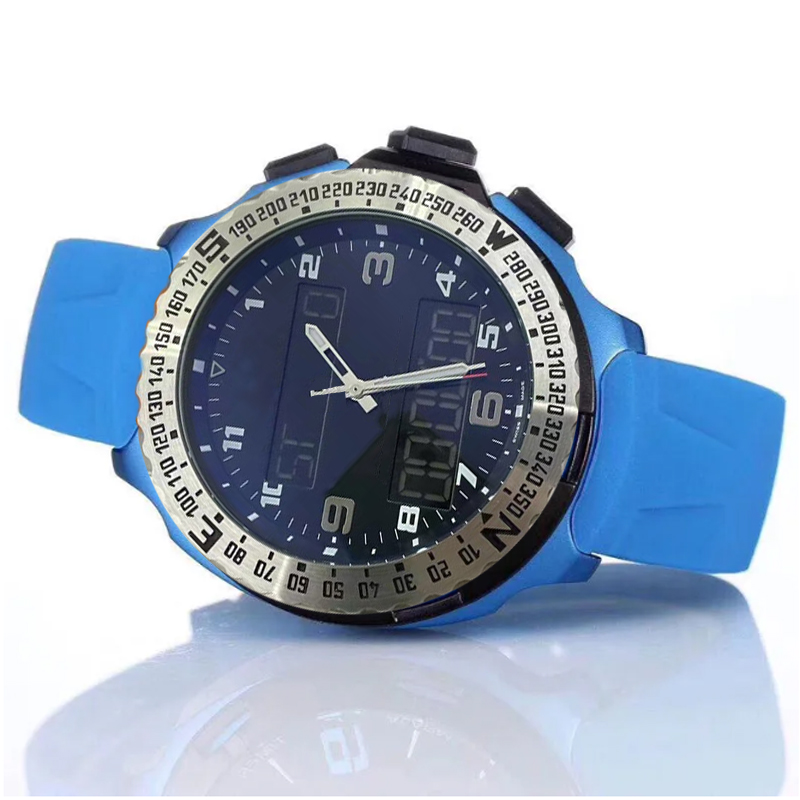 Fashion mens designer watches 1884 Dual time zone watch Electronic pointer display yellow orange rubber strap Wristwatches rubber strap male clock, No.11
Fashion mens designer watches 1884 Dual time zone watch Electronic pointer display yellow orange rubber strap Wristwatches rubber strap male clock, No.11