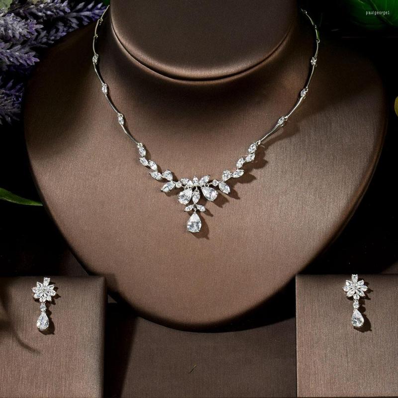 Necklace Earrings Set Fashion Wedding Costume Accessories Cubic Zircon Crystal Bridal And For Brides N-20, Picture shown
Necklace Earrings Set Fashion Wedding Costume Accessories Cubic Zircon Crystal Bridal And For Brides N-20, Picture shown