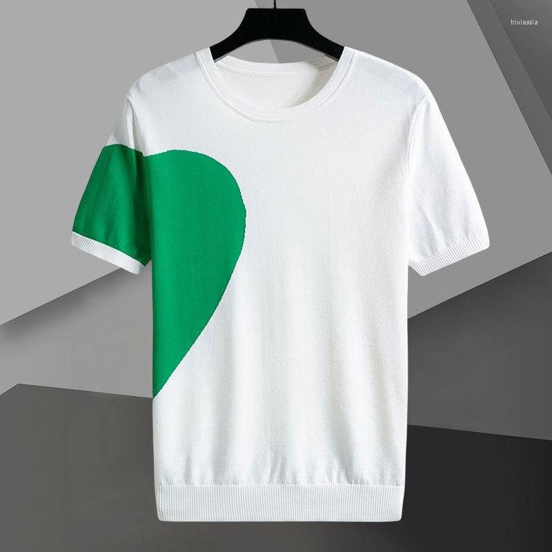 Men's T Shirts 2023 Fashion Slim Fit Round Neck Knitting Short Sleeve Tee Contrast Stitching Men's T-Shirt Poleras Hombre, Black
Men's T Shirts 2023 Fashion Slim Fit Round Neck Knitting Short Sleeve Tee Contrast Stitching Men's T-Shirt Poleras Hombre, Black