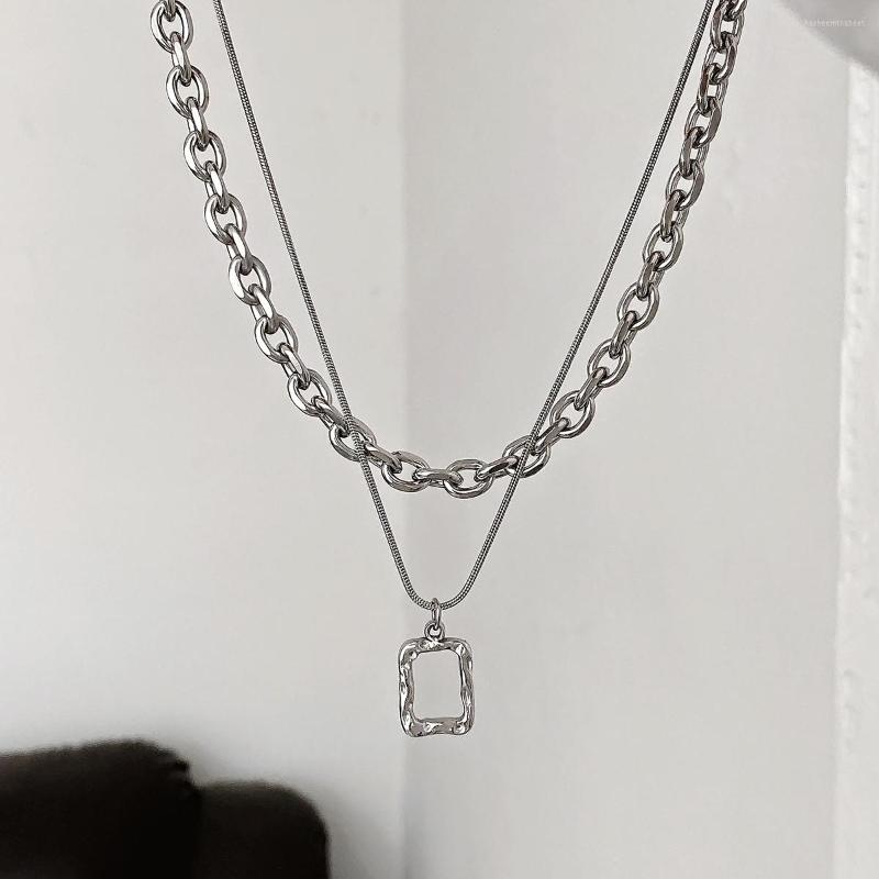 Pendant Necklaces Stainless Steel Punk For Women Men Sliver Hip Hop Double Layer Link Chains Choker Necklace Charms Jewelry Gift
Pendant Necklaces Stainless Steel Punk For Women Men Sliver Hip Hop Double Layer Link Chains Choker Necklace Charms Jewelry Gift